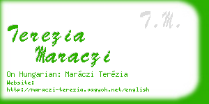 terezia maraczi business card