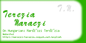 terezia maraczi business card